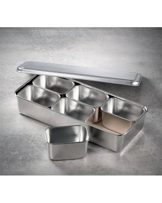 Set 6 mini bac gastro inox Set 6 mini bac gastro inox