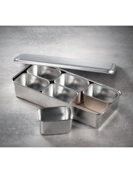 Set 6 mini bac gastro inox